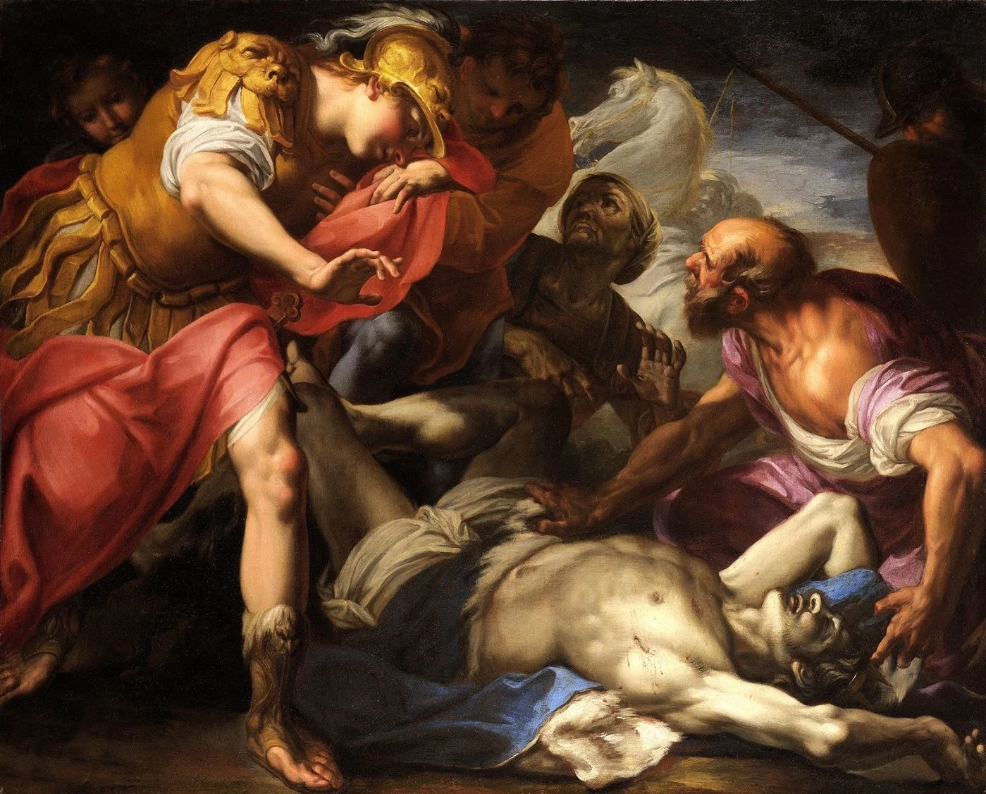 Alessandro Magno davanti al cadavere di Dario